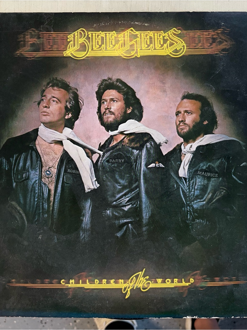 Bee Gees "Children of the World" Vinyl Album Cover - Black/Brown